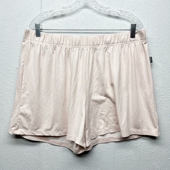 Eddie Bauer Women's Pull On Pink Loungewear Sleep Shorts Size XXL - Picture 1 of 10